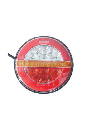 Led Yuvarlak 4 Fonksiyonlu Stop-Sinyal-Park-Geri Vites 10-30V E9 Belgeli Sağ - WOLFRAM 40131
