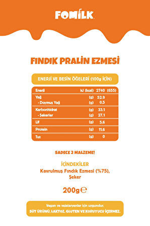 Fomilk Fındık Pralin Ezmesi 200 g