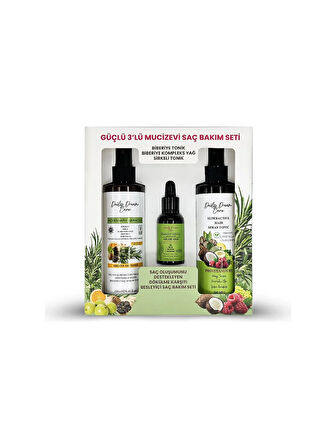 Daily Dream Care Rosemary Miracle Güçlü Mucizevi Saç Bakım Seti Biberiye Bakımı 3'lü Set (Tonik + Serum)