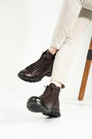 Hammer Jack Aversa Hakiki Deri Kahve Nice Erkek Bot 102 20725-M