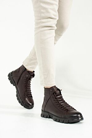 Hammer Jack Aversa Hakiki Deri Kahve Nice Erkek Bot 102 20725-M