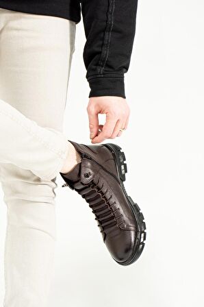 Hammer Jack Aversa Hakiki Deri Kahve Nice Erkek Bot 102 20725-M