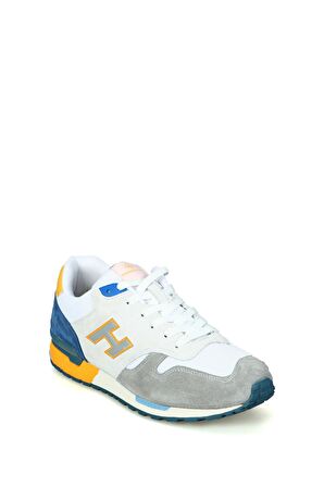 Hammer Jack Hakiki Deri Mexico Ciment Beyaz İndigo Erkek Spor Ayakkabı