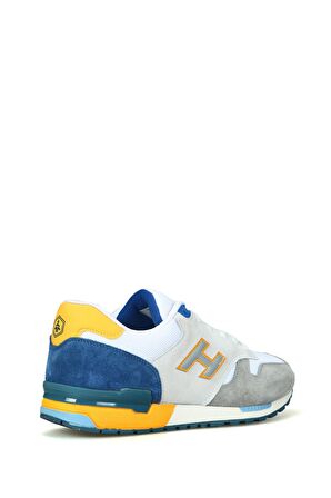 Hammer Jack Hakiki Deri Mexico Ciment Beyaz İndigo Erkek Spor Ayakkabı