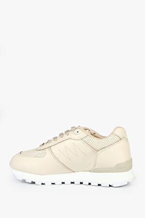 Hammer Jack Peru Hakiki Deri Bej Kadın Spor Ayakkabı