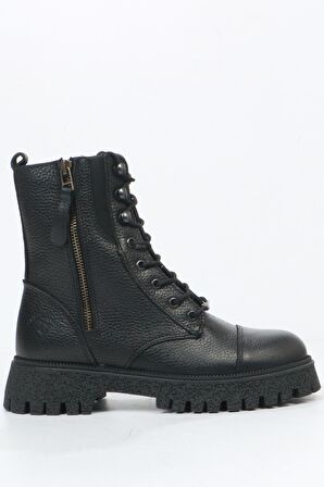 Hammer Jack Geillis Hakiki Deri Siyah Kadın Bot 102 23845-Z