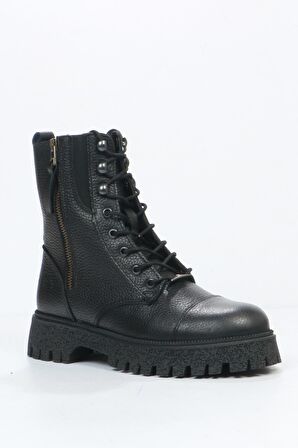 Hammer Jack Geillis Hakiki Deri Siyah Kadın Bot 102 23845-Z