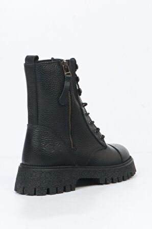 Hammer Jack Geillis Hakiki Deri Siyah Kadın Bot 102 23845-Z