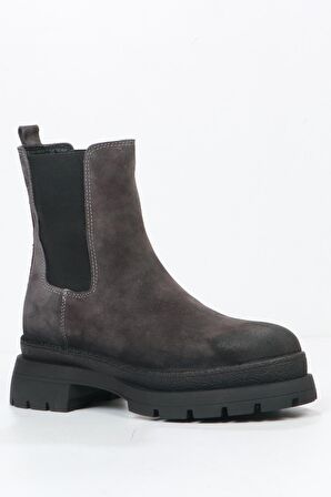 Hammer Jack Cristina Hakiki Deri Antrasit Kadın Bot 102 23925-Z