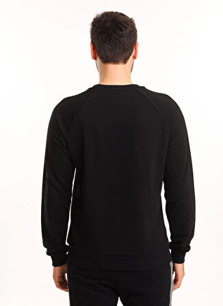 ODİN ERKEK SWEAT Siyah U Yaka Standart Kalıp Erkek Sweatshirt