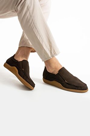 Hammerjack Podgora Hakiki Deri Kahve Nubuk Erkek Ayakkabı 808 06-M