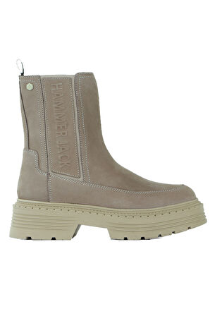 Hammer Jack 24595 Hakiki Deri Lastikli Uzun Kadın Bot