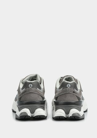 Rene Gri Deri Erkek Sneaker