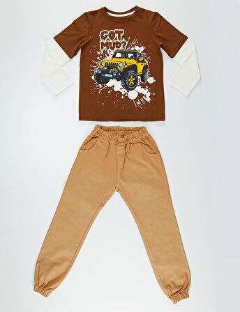 Jeep Mood Erkek Çocuk Gabardin Pantolon Takım