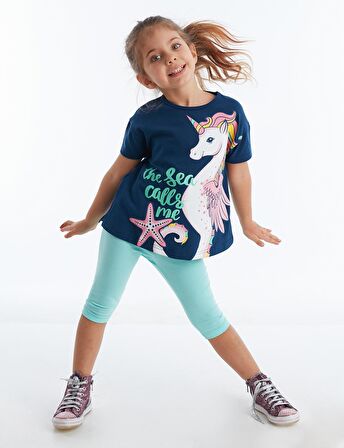 Denizatı Unicorn Kız Tunik Takım