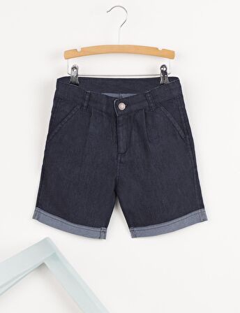 Duble Paça Erkek Çocuk Denim Şort