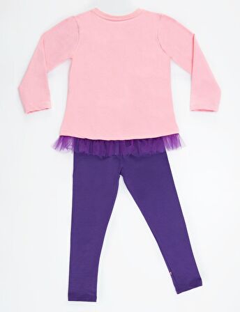 Colorfull Unicorn Kız Tunik Takım