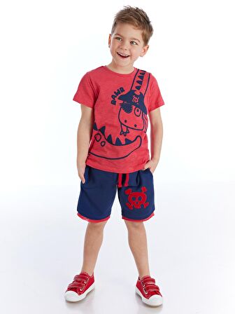 Korsan Dino Erkek Şort Takım