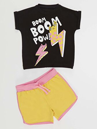 Boom Kız T-shirt Şort Takım