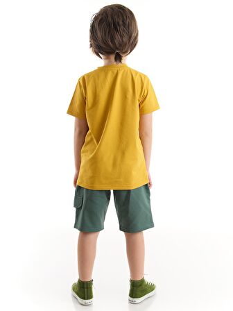 Up Kepçe Erkek Çocuk T-Shirt Şort Takım
