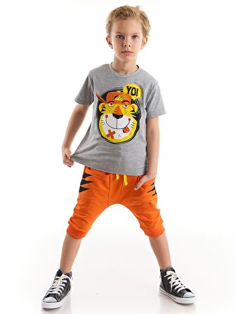 Yo Kaplan Erkek Çocuk T-Shirt Kapri Takım