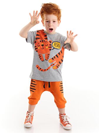 Roar Kaplan Erkek Çocuk T-Shirt Kapri Takım