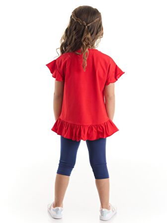 Yaramaz Kedi Kız T-shirt Tayt Takım