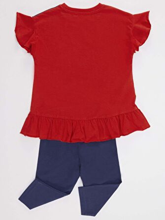 Yaramaz Kedi Kız T-shirt Tayt Takım