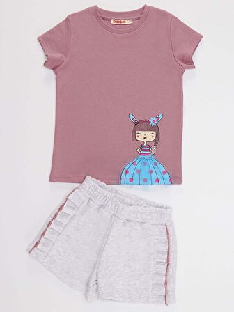 Tüllü Lily Kız Çocuk Şort Takım