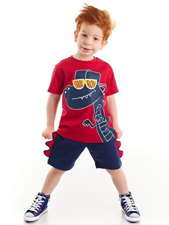 Cool Dino Erkek Çocuk Şort Takım