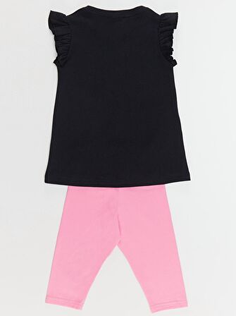 Unicorn Gücü Kız T-shirt Tayt Takım