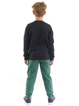 Astronot Timsah Erkek Çocuk T-shirt Pantolon Takım