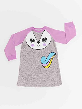 Unicorn Fox Kız Çocuk Elbise
