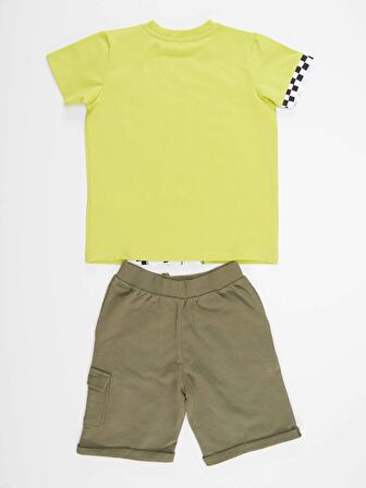 Motosiklet Turu Erkek Çocuk T-Shirt Şort Takım