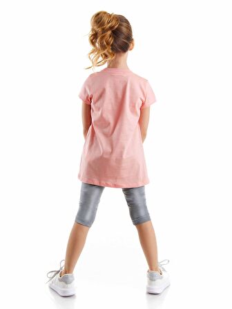 Leopar Kız Tunik Tayt Takım