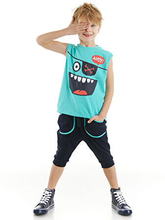 Ahoy Erkek Çocuk T-shirt Kapri Takım