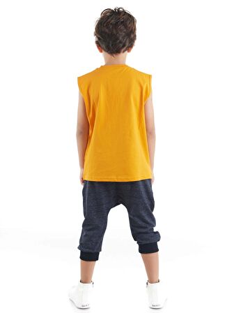 Motocross Erkek Çocuk T-shirt Baggy Kapri Takım