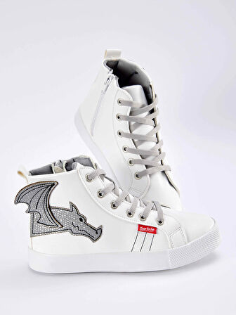 Ejderha Erkek Çocuk Beyaz Sneakers
