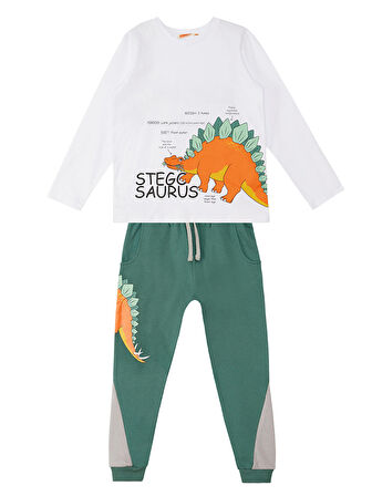 Stegosaurus Erkek Çocuk T-shirt Pantolon Takım