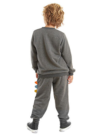 Rawr Tırtırlı Erkek Çocuk Antrasit Eşofman Takım