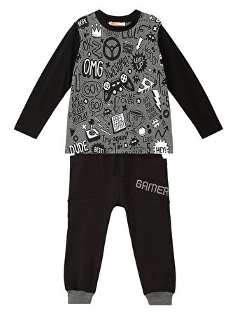 Gamer Erkek Çocuk T-shirt Pantolon Takım