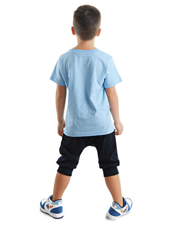 Shark'n Roll Erkek Çocuk T-shirt Kapri Şort Takım