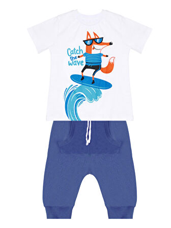 Surf Fox Erkek Çocuk T-shirt Kapri Şort Takım