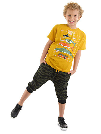 Big Whales Erkek Çocuk T-shirt Kapri Takım