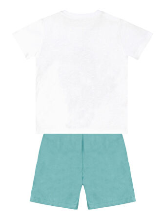 Timsah Erkek Çocuk T-shirt Gabardin Şort Takım