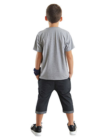 Cool Animals Erkek Çocuk T-shirt Kapri Şort Takım