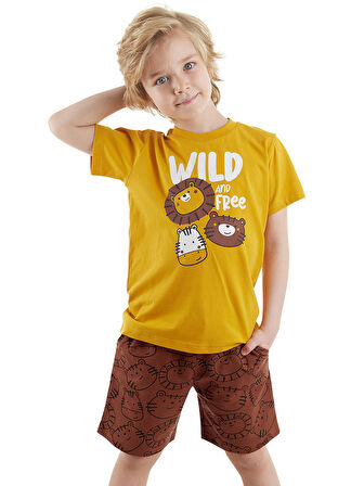 Wild Erkek Çocuk T-shirt Şort Takım