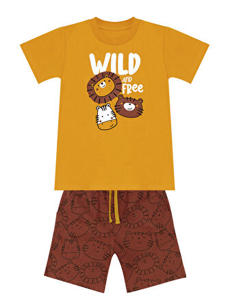 Wild Erkek Çocuk T-shirt Şort Takım