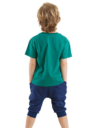 Komik Timsah Erkek Çocuk T-shirt Baggy Şort Takım