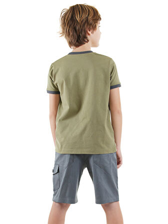 Explore Erkek Çocuk T-shirt Gabardin Şort Takım